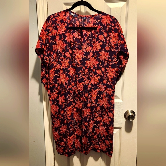 Lands' End Dresses & Skirts - Land's End Floral Print Shirt Dress
